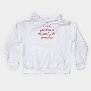 The Great Wide Somewhere Kids Hoodie